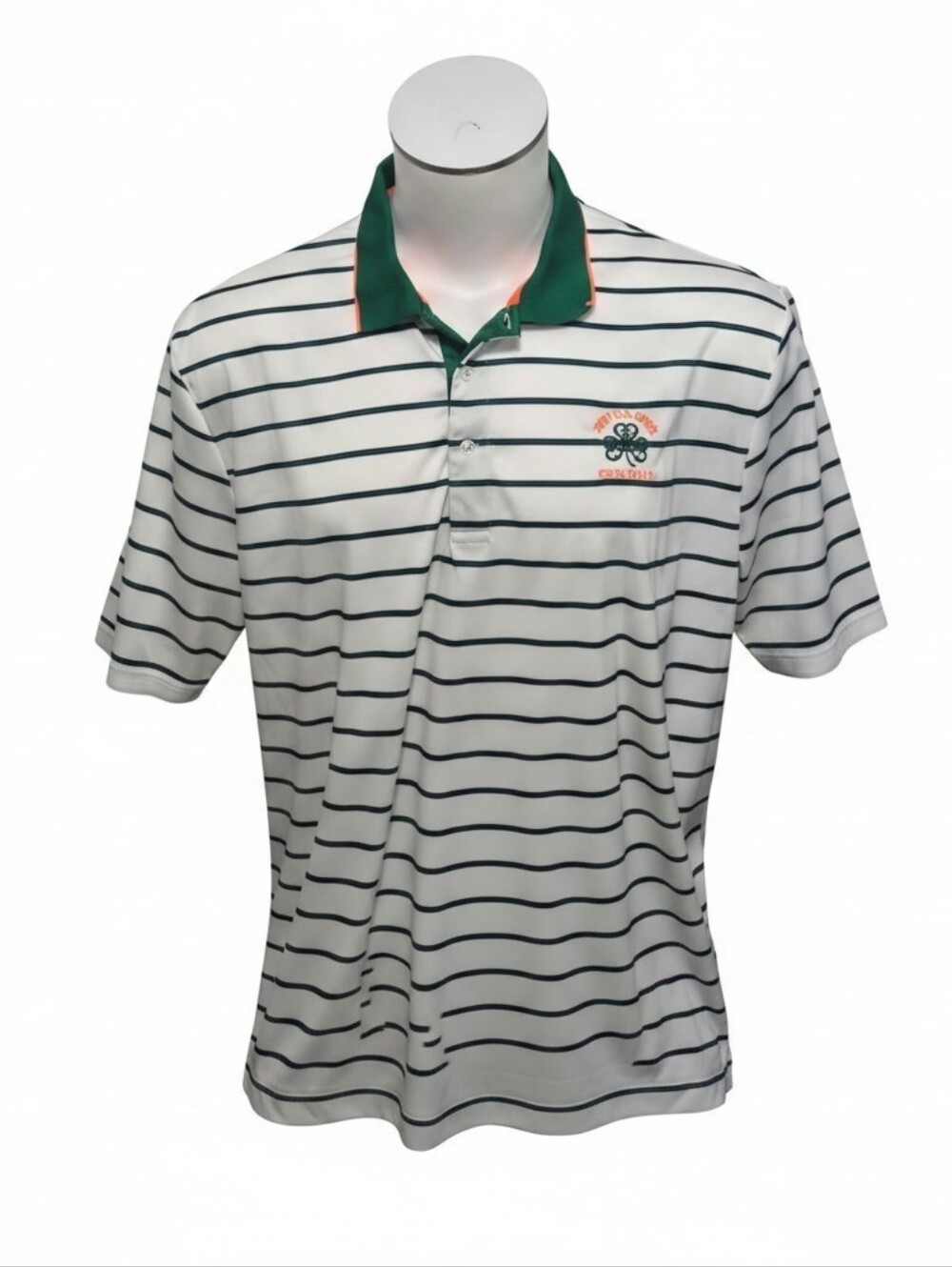 Polo Golf Ralph Lauren 2017 US Open Erin Hills Green Striped, Men's XXL